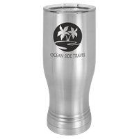 Stainless Steel Polar Camel 20 oz Pilsner with Clear Lid