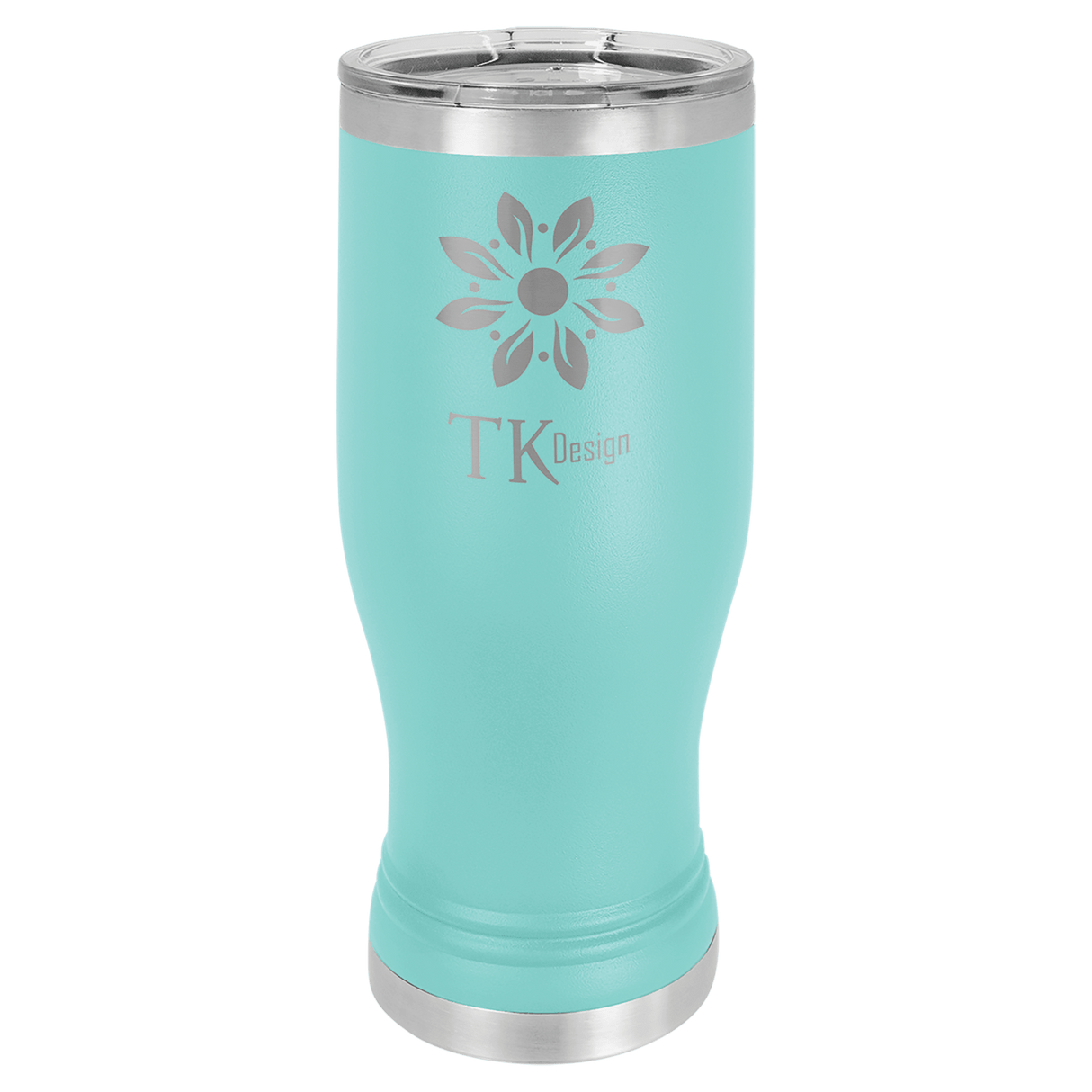 Teal Polar Camel 20 oz Pilsner with Clear Lid