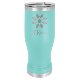 Teal Polar Camel 20 oz Pilsner with Clear Lid