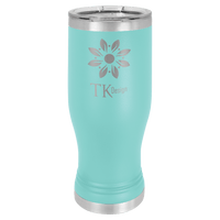 Teal Polar Camel 20 oz Pilsner with Clear Lid