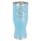 Light Blue Polar Camel 20 oz Pilsner with Clear Lid