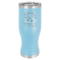 Light Blue Polar Camel 20 oz Pilsner with Clear Lid