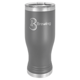 Dark Gray Polar Camel 20 oz Pilsner with Clear Lid