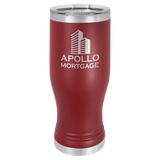 Maroon Polar Camel 20 oz Pilsner with Clear Lid