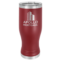 Maroon Polar Camel 20 oz Pilsner with Clear Lid