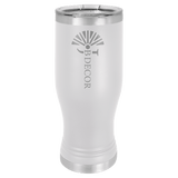 White Polar Camel 20 oz Pilsner with Clear Lid